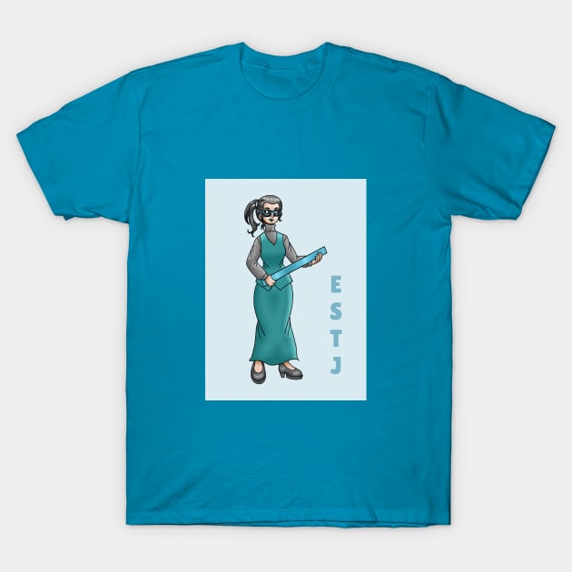 ANIME GIRL MBTI ESTJ T-Shirt by MIZART